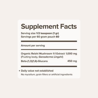Reishi Mushroom Extract Powder (60 gr)