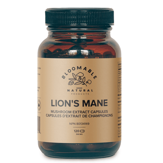 Lion's Mane Mushroom Extract Capsules (120 Capsules) - Bloomable Natural Products