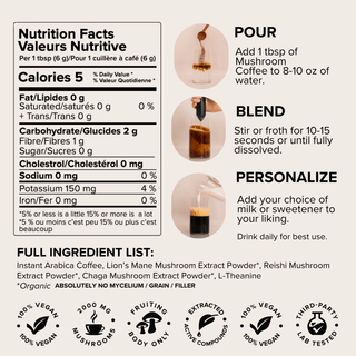 Mushroom Coffee (30 servings) - Bloomable